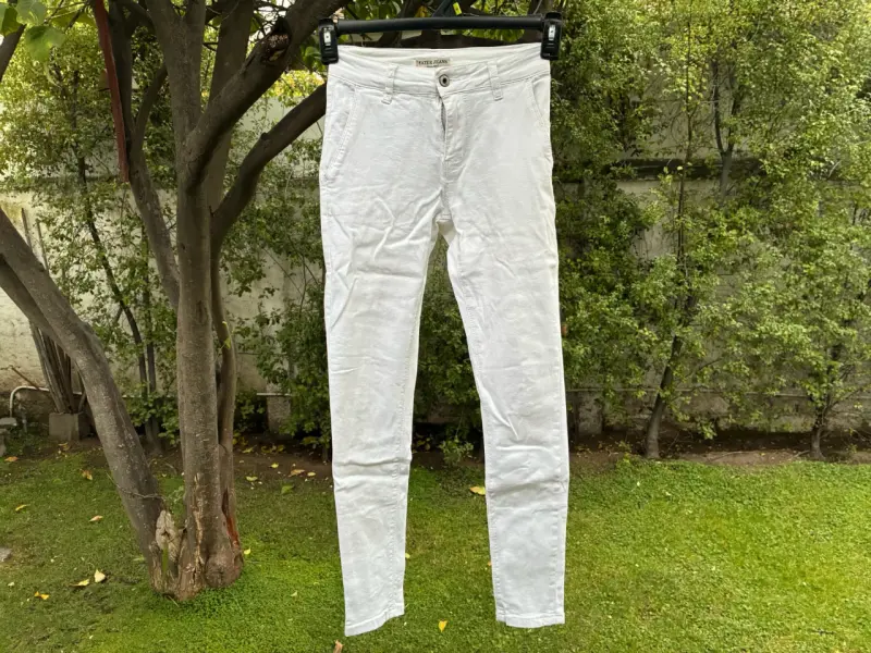 Pantalones niña pitillo blancos Water Jeans - 1
