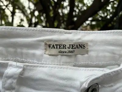 Pantalones niña pitillo blancos Water Jeans - miniatura 3