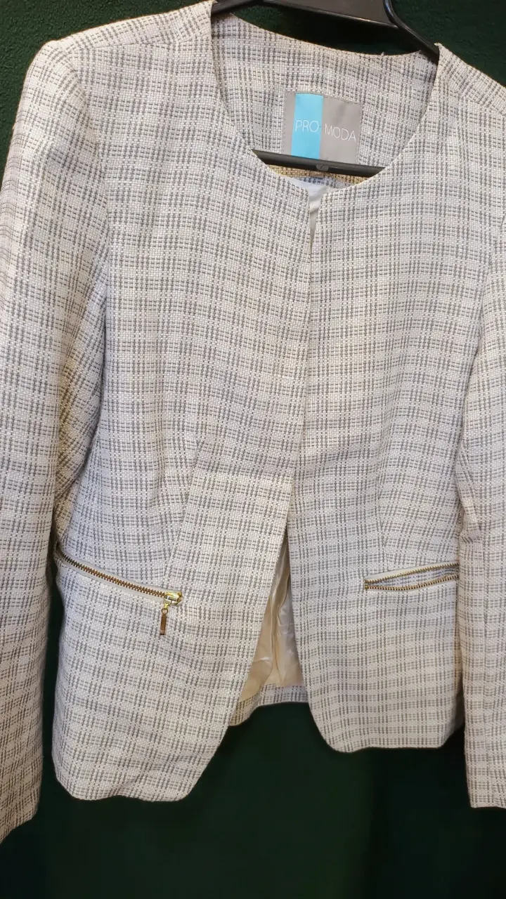 Blazer de mujer a cuadros Pro Moda - 6