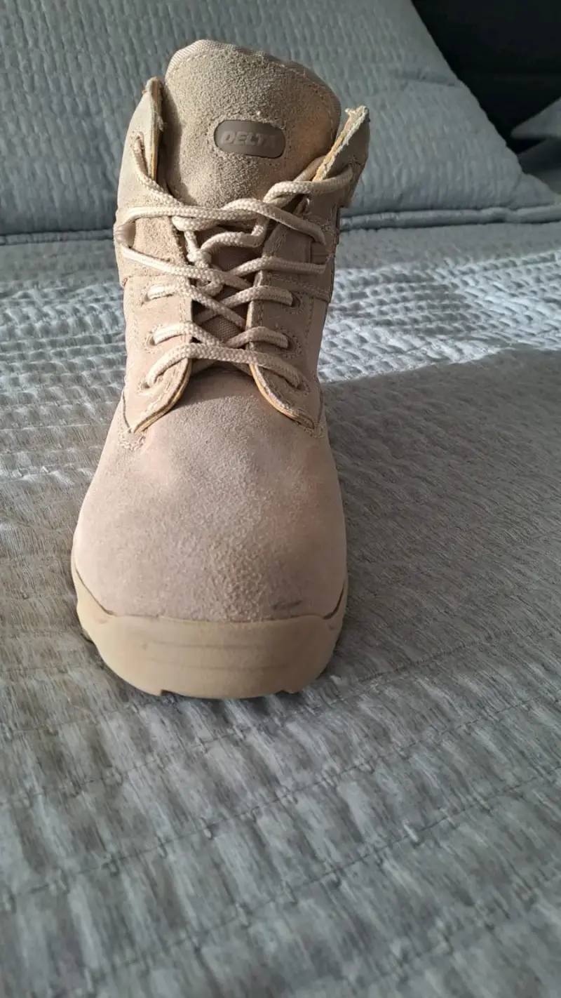 Botas tácticas beige Delta con cierre lateral - 3