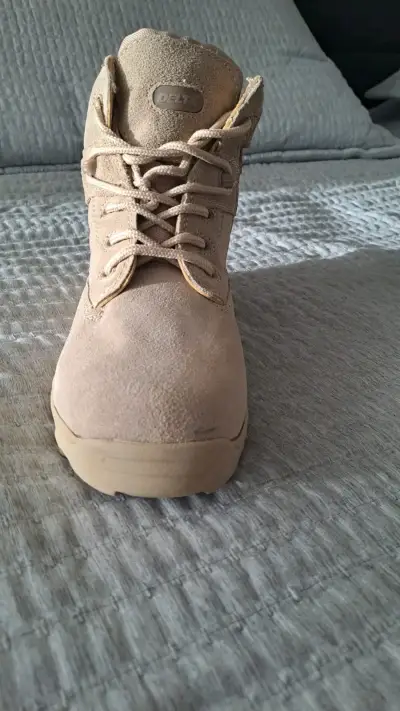 Botas tácticas beige Delta con cierre lateral - miniatura 3
