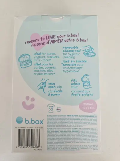 Caja de snacks b.box rosa para niños - miniatura 2
