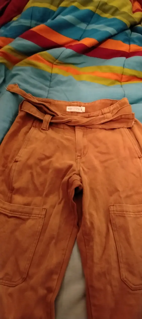 Pantalones de mezclilla marrón Muvi talla 34 - 2