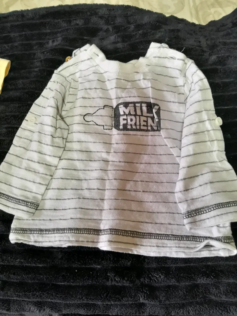 Conjunto de poleras y body para bebé con estampados divertidos - 5