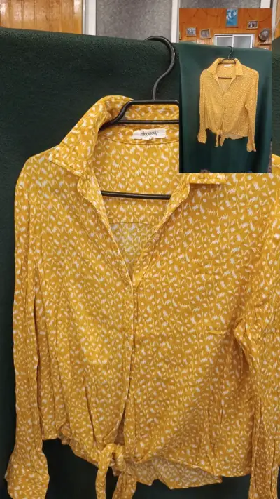 Blusa amarilla estampada Nicopoly - miniatura 1