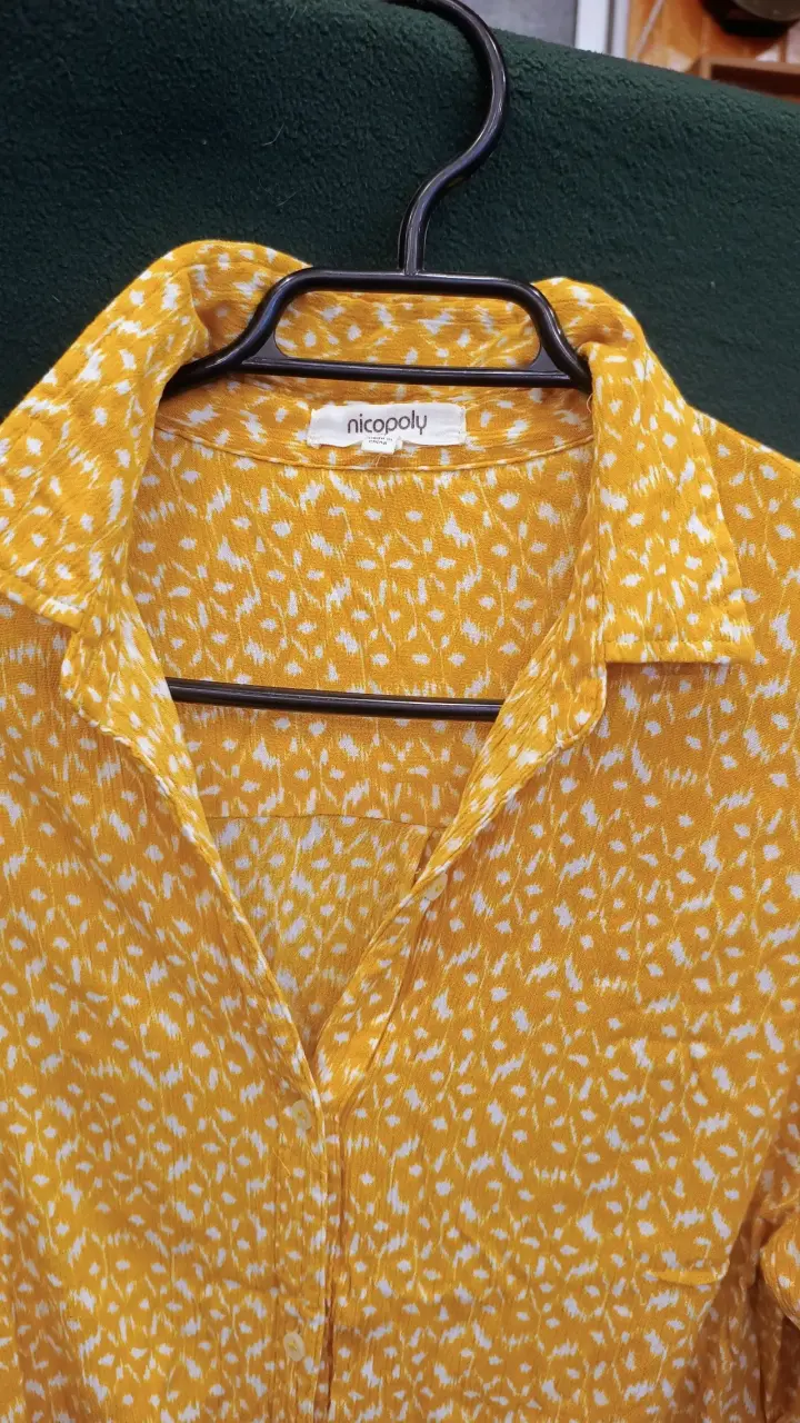 Blusa amarilla estampada Nicopoly - 2