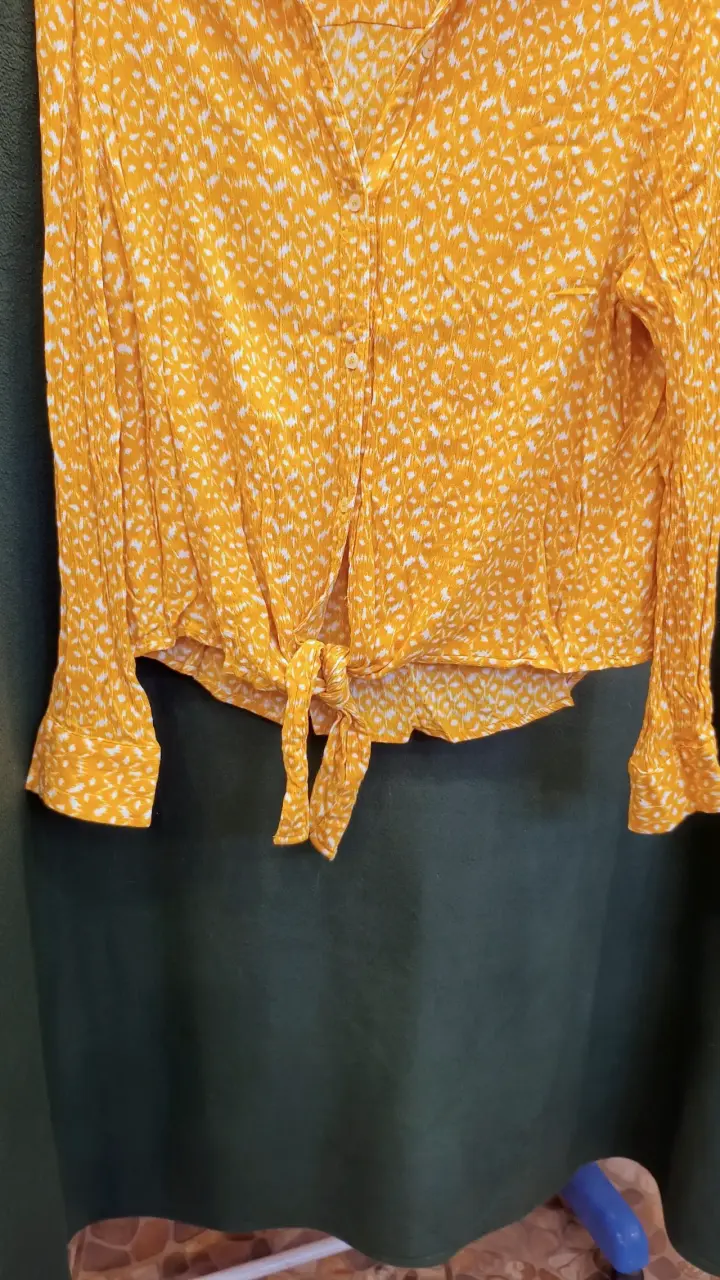 Blusa amarilla estampada Nicopoly - 3
