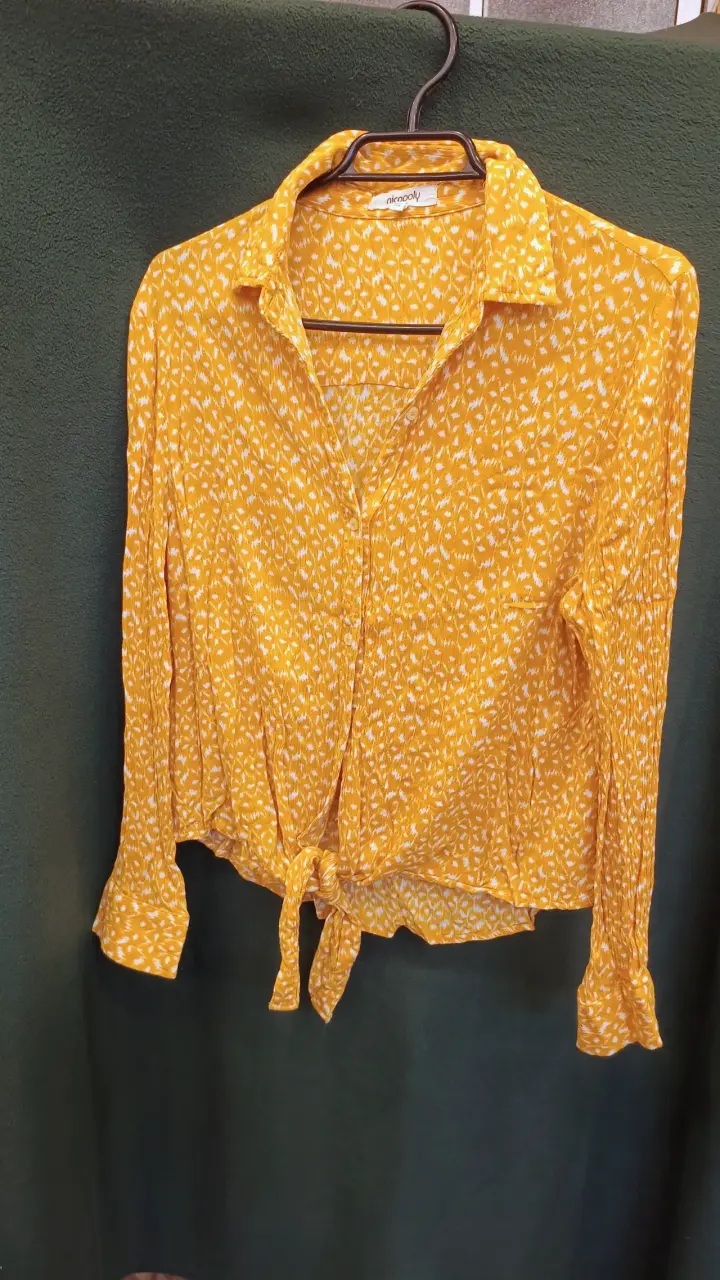 Blusa amarilla estampada Nicopoly - 4