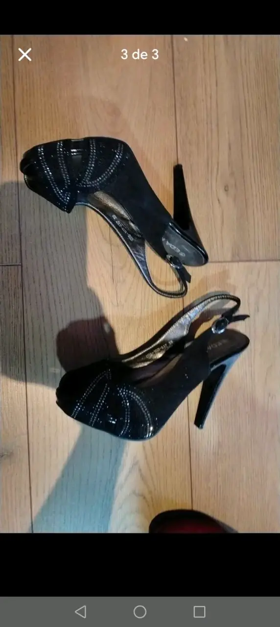 Zapatos de tacón alto negros elegantes el precio p - 3