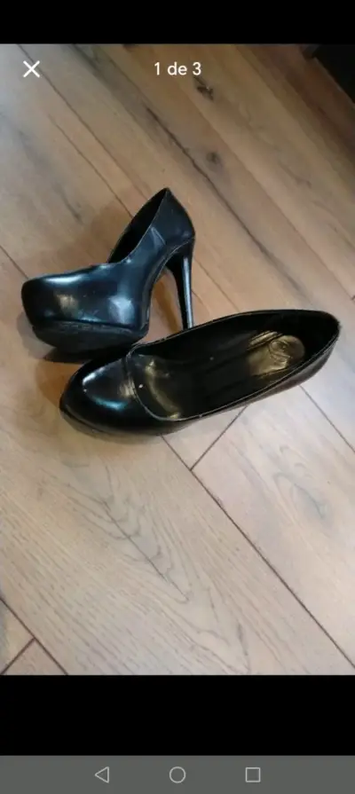Zapatos de tacón alto negros elegantes el precio p - miniatura 6