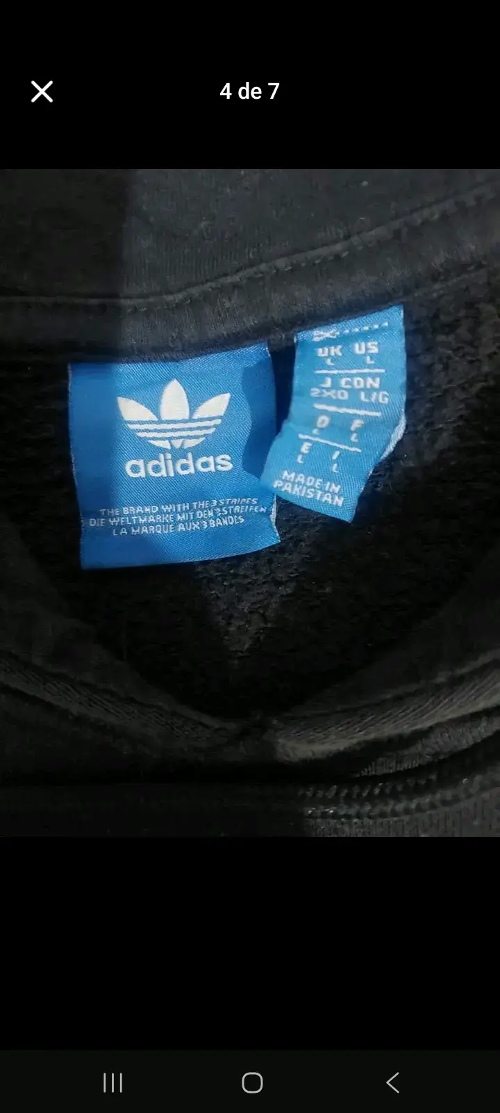 Polerón negro Adidas NYC con capucha - 3