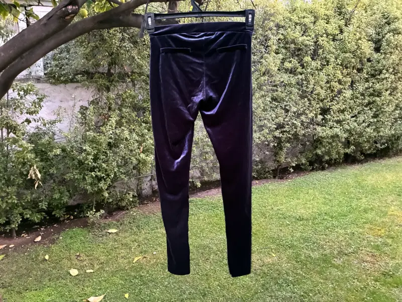 Calzas niña aterciopeladas azul oscuro Zara - 2