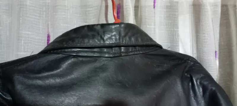 Chaqueta de cuero negra para hombre - 6