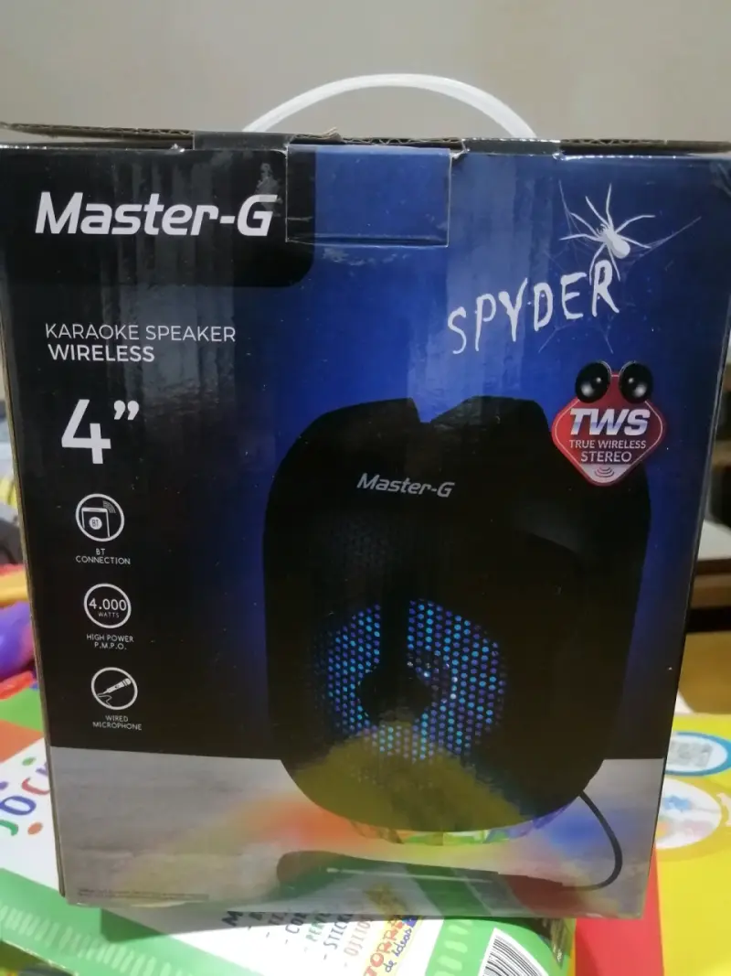 Parlante Karaoke Inalámbrico Master-G Spyder 4"