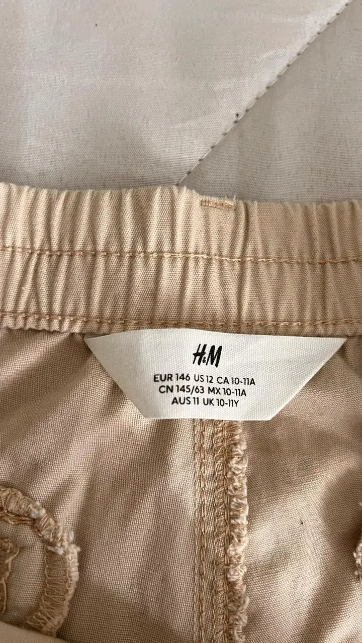 Pantalones color beige para niña H&M - 2