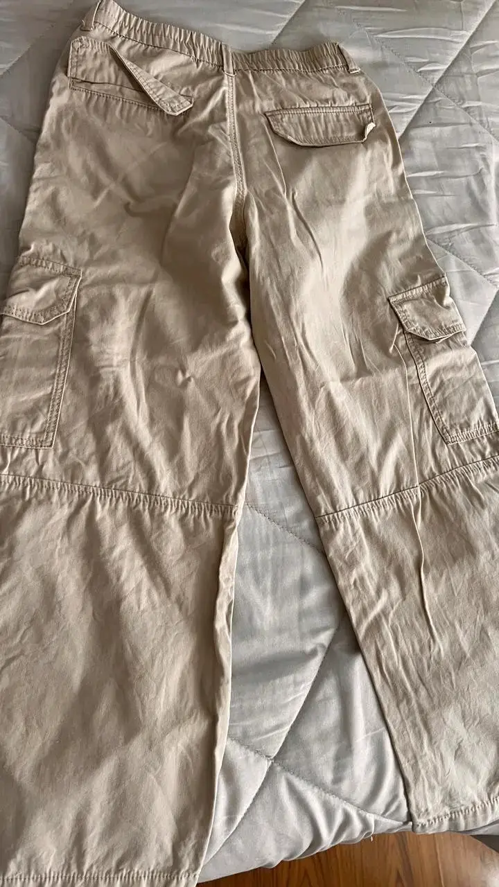 Pantalones color beige para niña H&M - 3