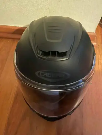 Casco Caberg de moto negro abatible - miniatura 4