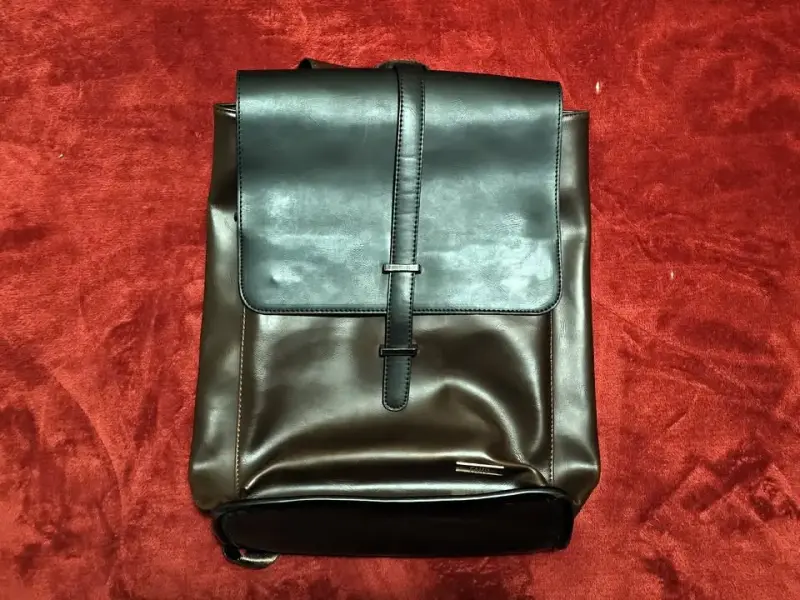 Mochila de cuero marrón FAHU ejecutiva - 1