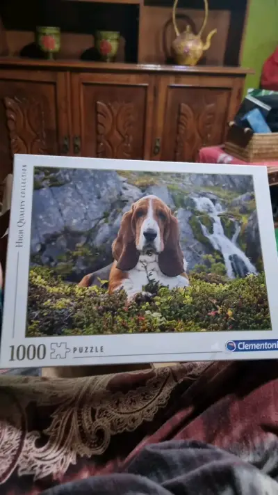 Rompecabezas Clementoni 1000 piezas perro Basset Hound - miniatura 1