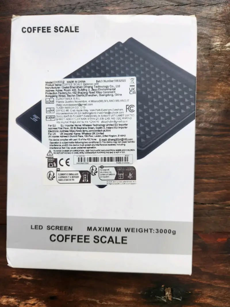 Balanza de Café Digital EK6002 con Pantalla LED - 6