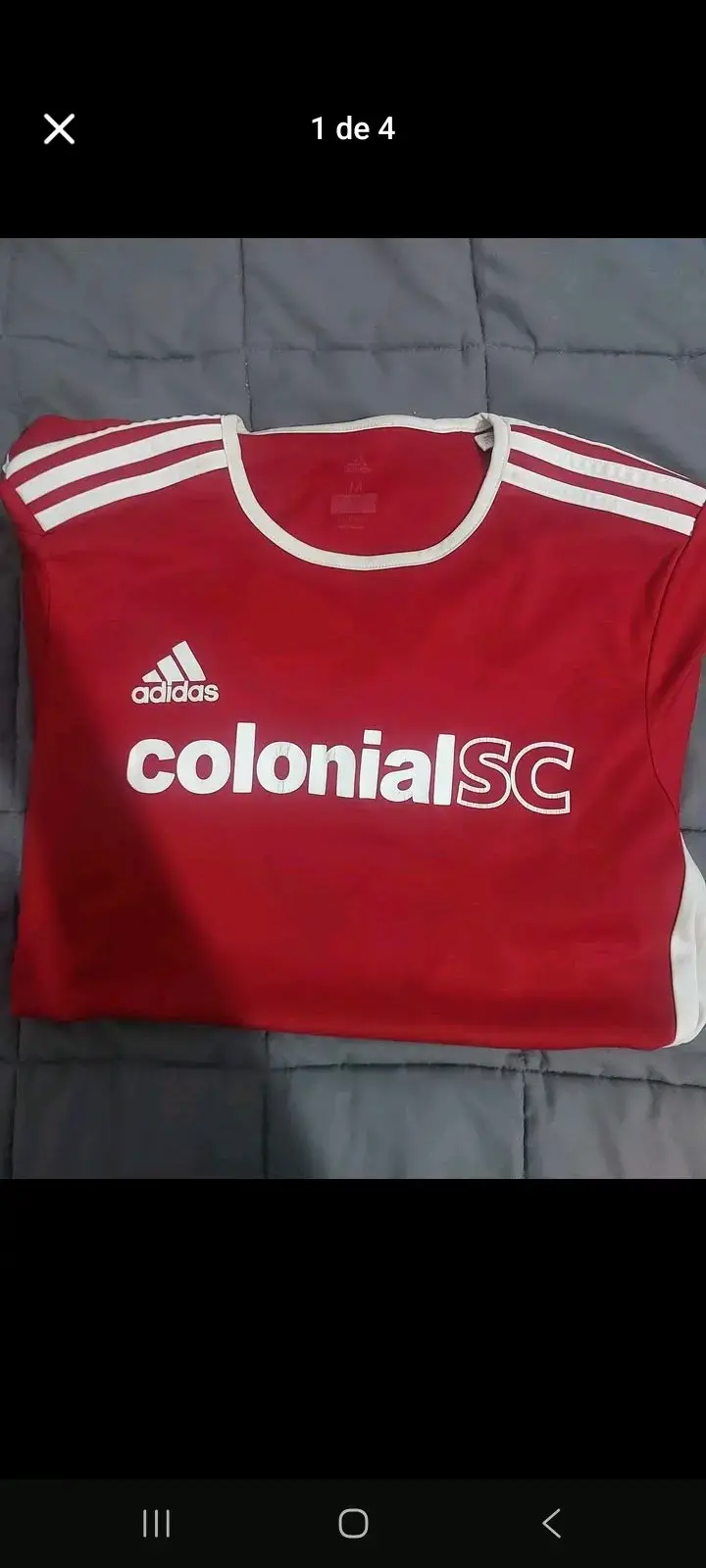 Camiseta deportiva roja Adidas Colonial SC - 2