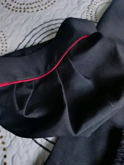 Disfraz Cheff negro con ribetes rojos para niño - miniatura 2