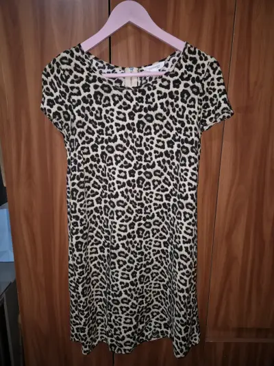 Vestido corto estampado animal print - miniatura 2