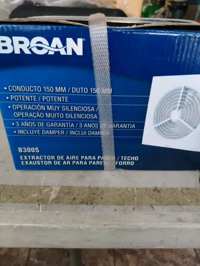 Extractor de Aire Broan B300S para Pared o Techo - miniatura 1