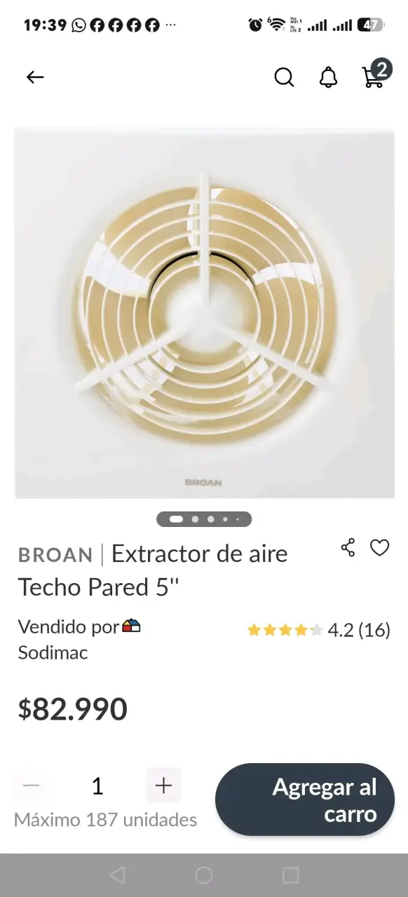 Extractor de Aire Broan B300S para Pared o Techo - 4
