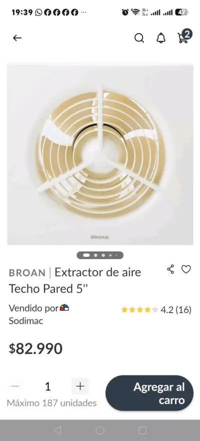 Extractor de Aire Broan B300S para Pared o Techo - miniatura 4