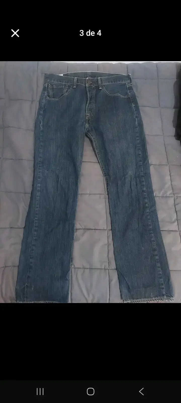Jeans Levi's 501 Talla 31x30 Azul - 3