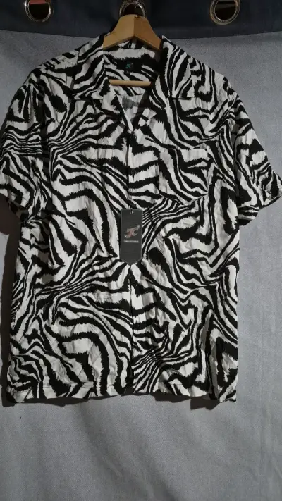 Camisa de hombre estampado cebra JC - miniatura 1