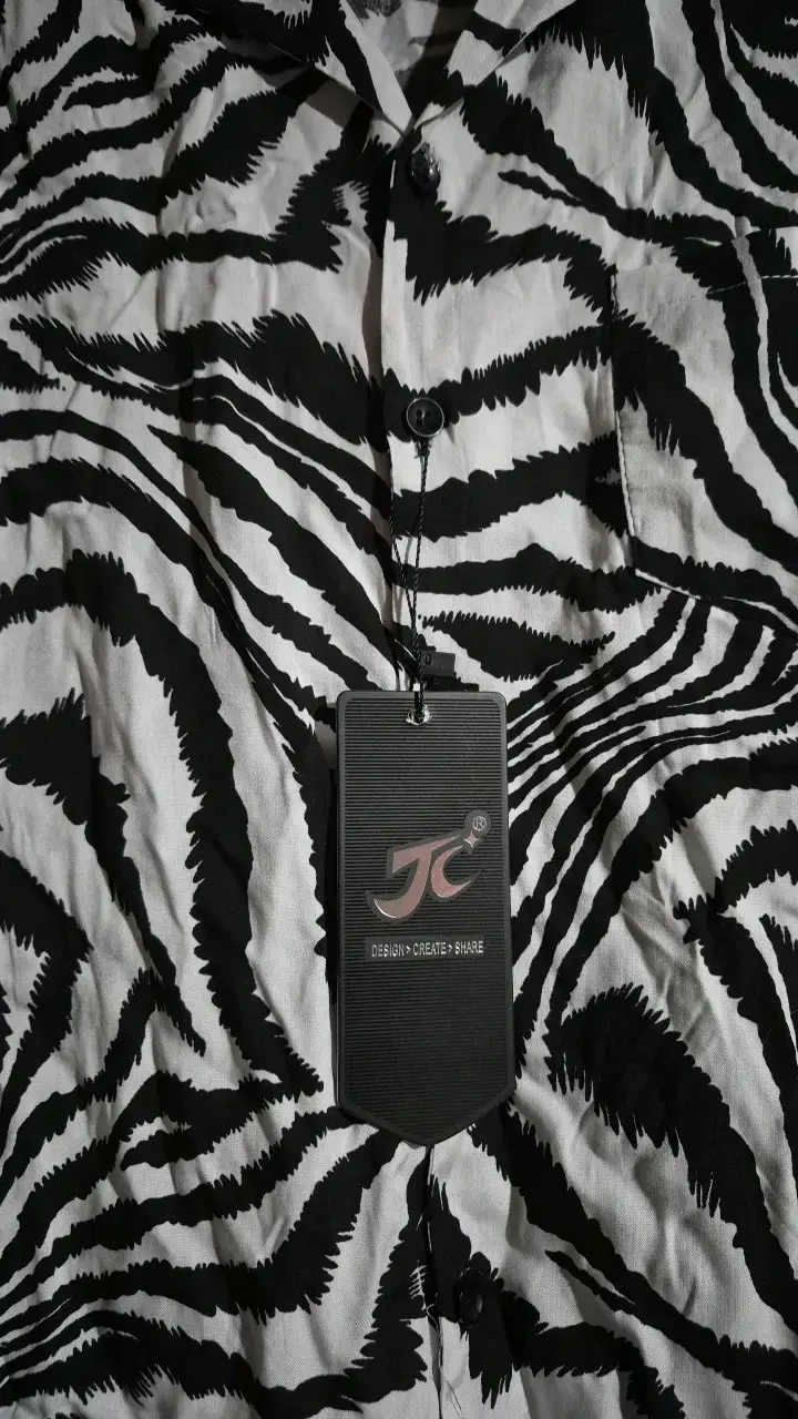 Camisa de hombre estampado cebra JC - 2