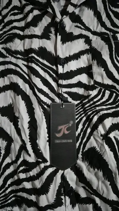 Camisa de hombre estampado cebra JC - miniatura 2