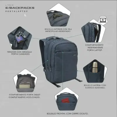 Mochila Head Pronet L 31L para notebook 16” - miniatura 3