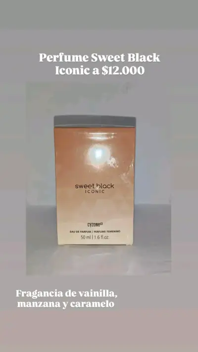 Perfume Sweet Black Iconic 50 ml - miniatura 1