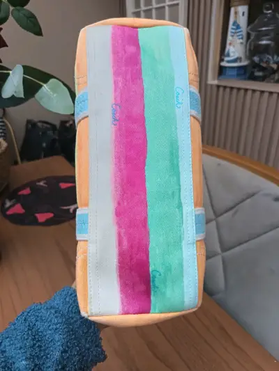 Bolso de mano Coach rayas multicolor - miniatura 3