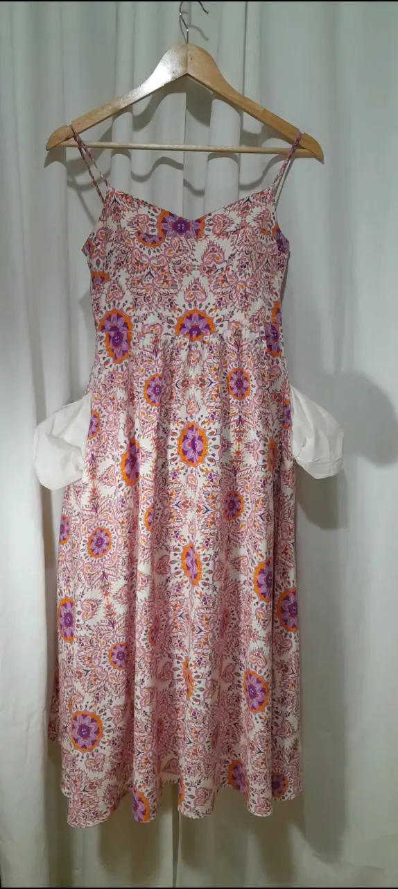 Vestido floral con Tirante Zara talla M - 2