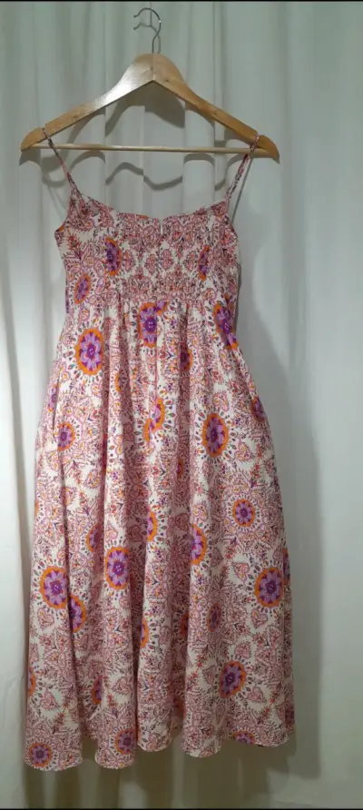 Vestido floral con Tirante Zara talla M - miniatura 3