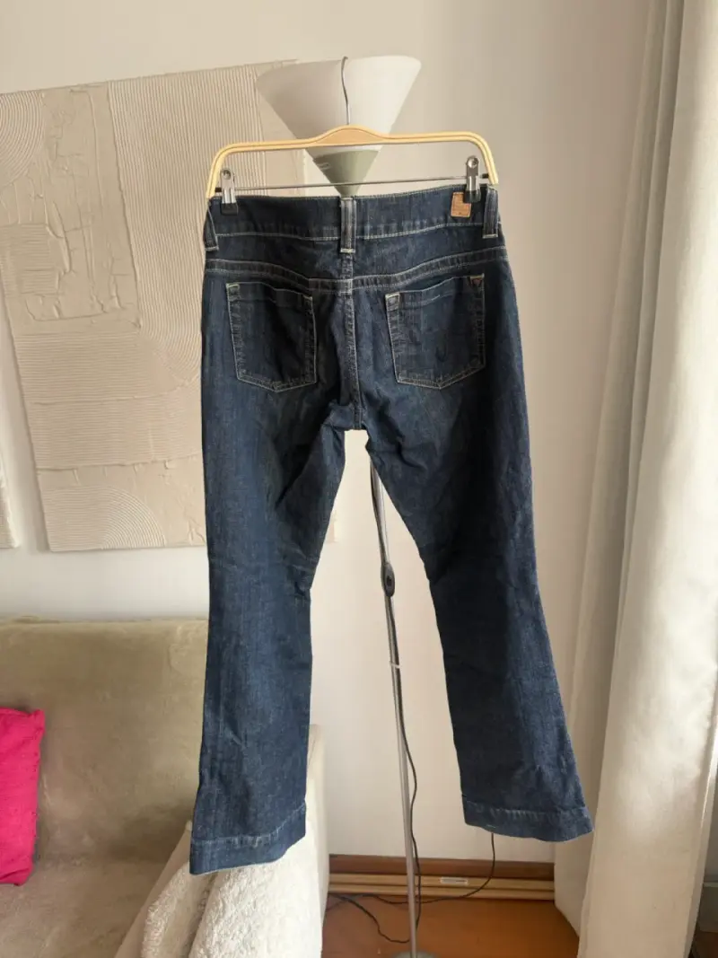 Jeans azul oscuro Guess para mujer - 4