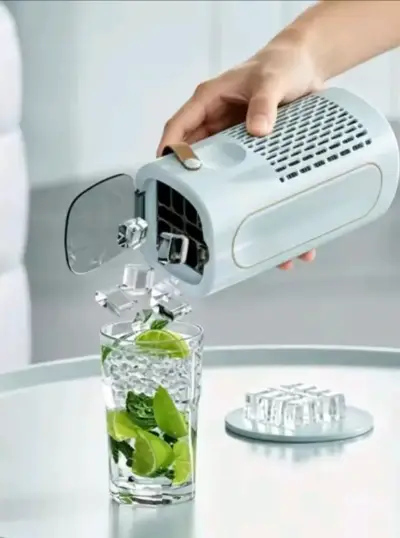 Mini Máquina para hacer cubos de hielo portátil - miniatura 1