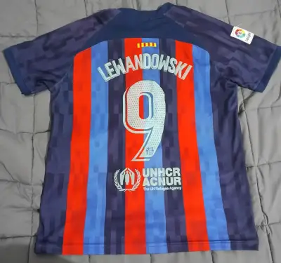 Camiseta FC Barcelona Nike Lewandowski 2022 - miniatura 2