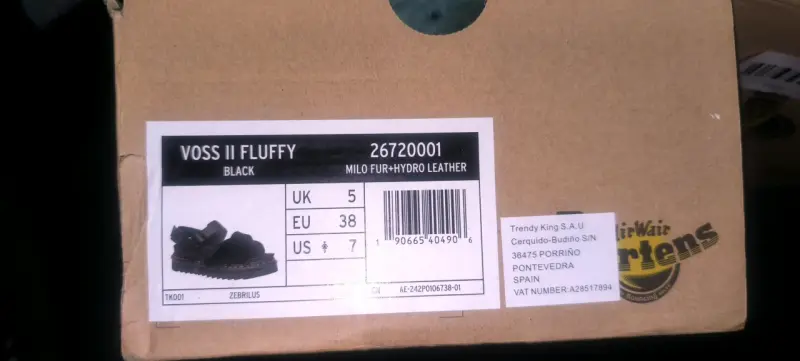 Sandalias Dr. Martens Voss II Fluffy Negras - 2