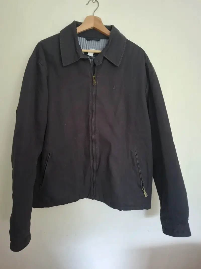 Chaqueta azul marino de hombre con cierre - 2