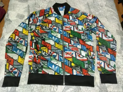 Poleron Adidas estampada multicolor - miniatura 1