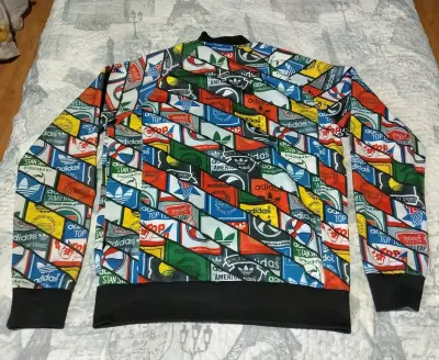 Poleron Adidas estampada multicolor - miniatura 2