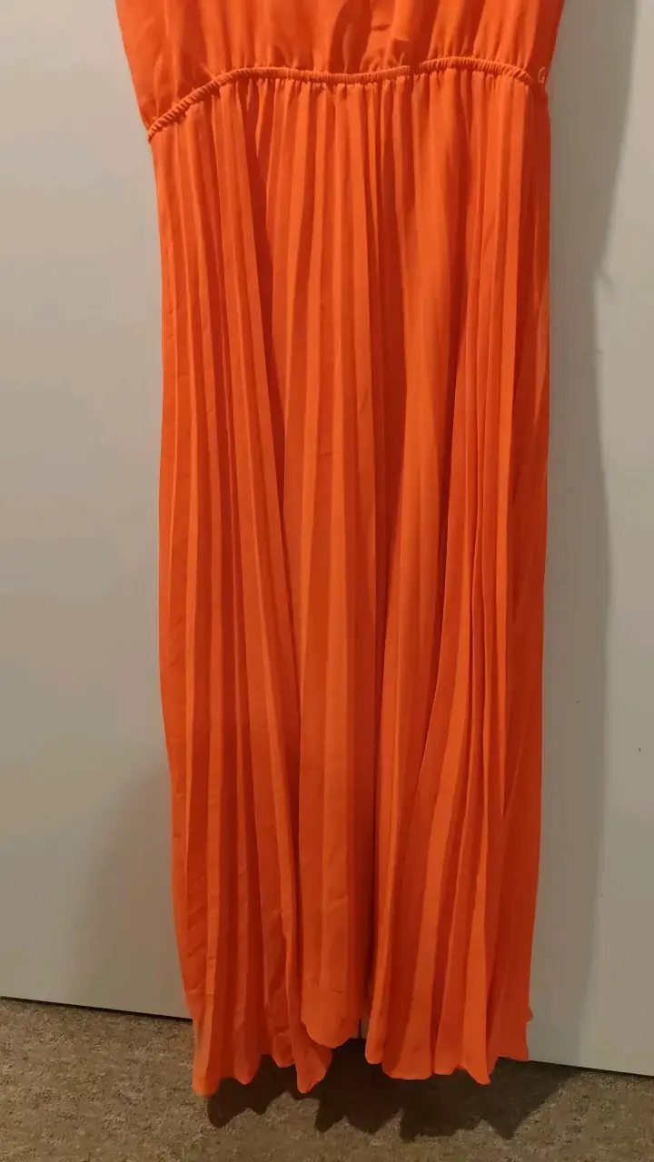 Vestido largo naranja Marquis talla M - 3