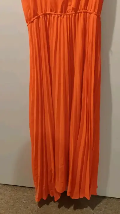 Vestido largo naranja Marquis talla M - miniatura 3