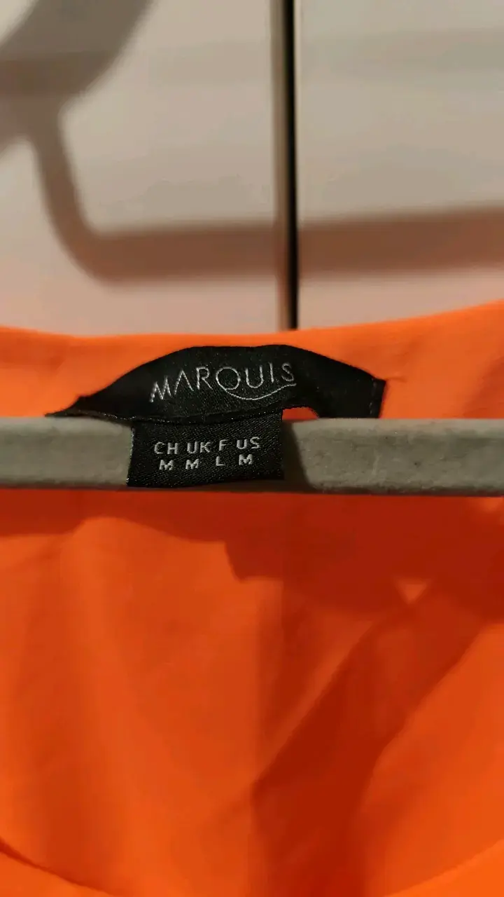 Vestido largo naranja Marquis talla M - 4