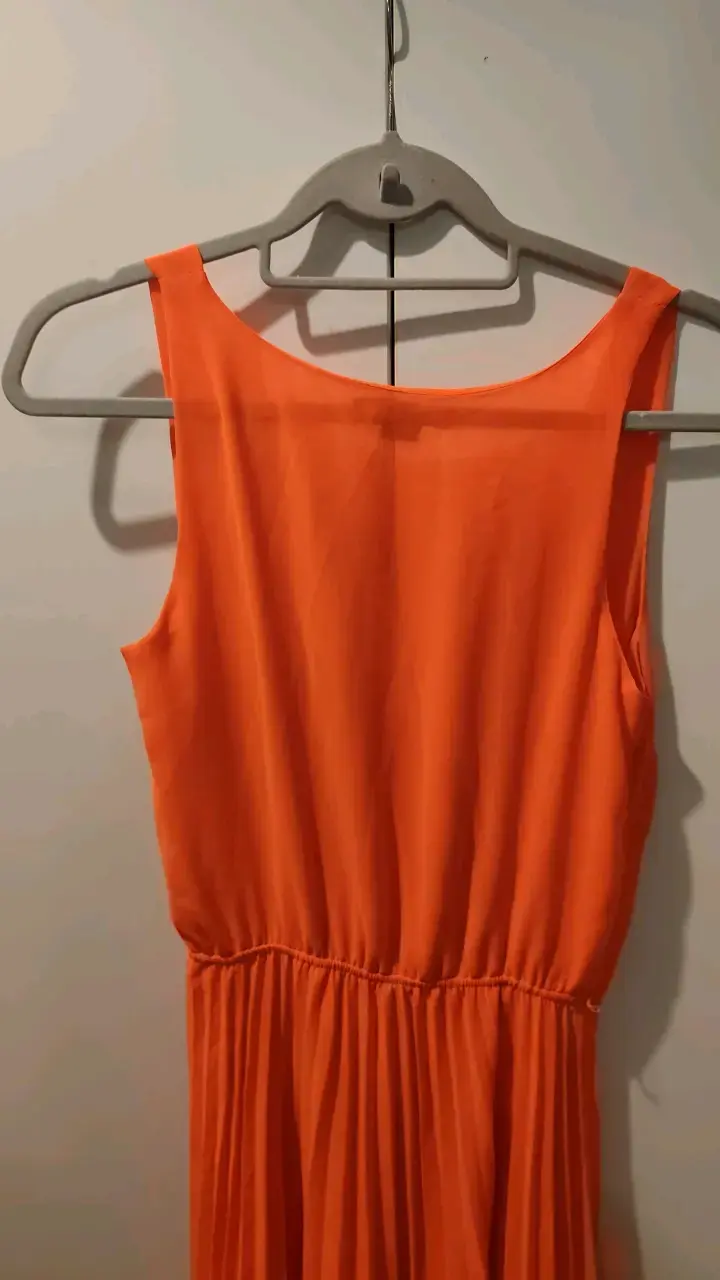 Vestido largo naranja Marquis talla M - 5